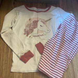 Carter's Unicorn Pajama Set - White and Pink (Bin W)